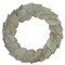 Vickerman Natural Botanicals 24" Natural Palm Spear Wreath. This wreath measures 24 inches in diameter. It features natural palm spear leaves on a coco fiber base. This is a dried and preserved natural product.